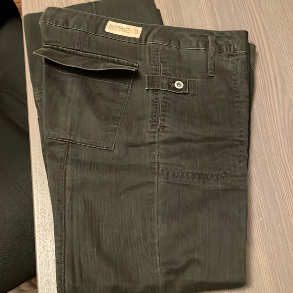 NWOT Buffalo David Bitton brand dark khaki cargo pants size 27
